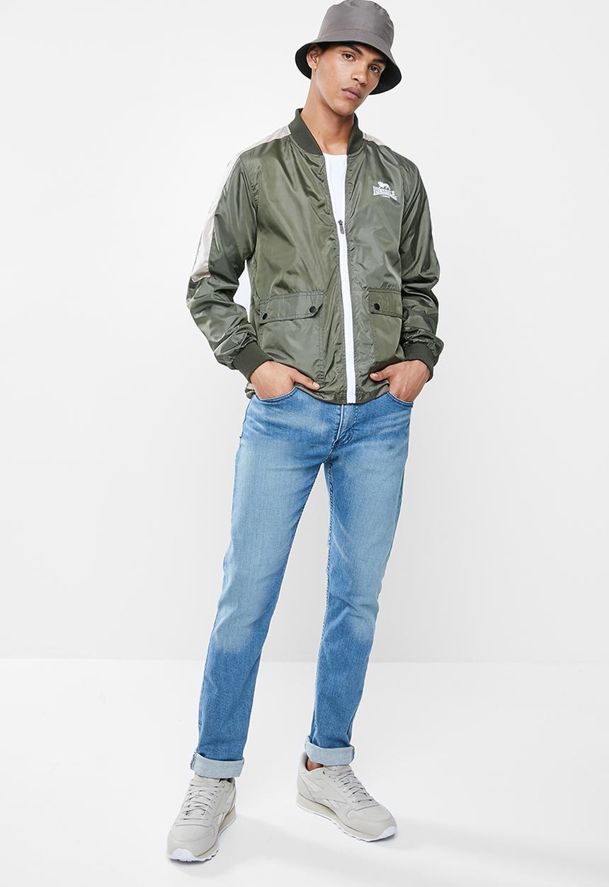 Lonsdale - Utility track top - olive & stone