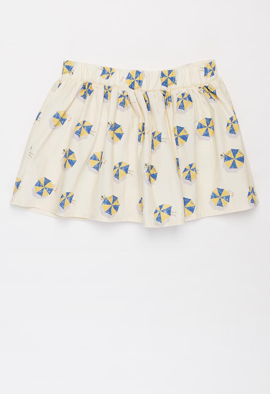 Sticky Fudge - Girls umbrellas button skirt - multi