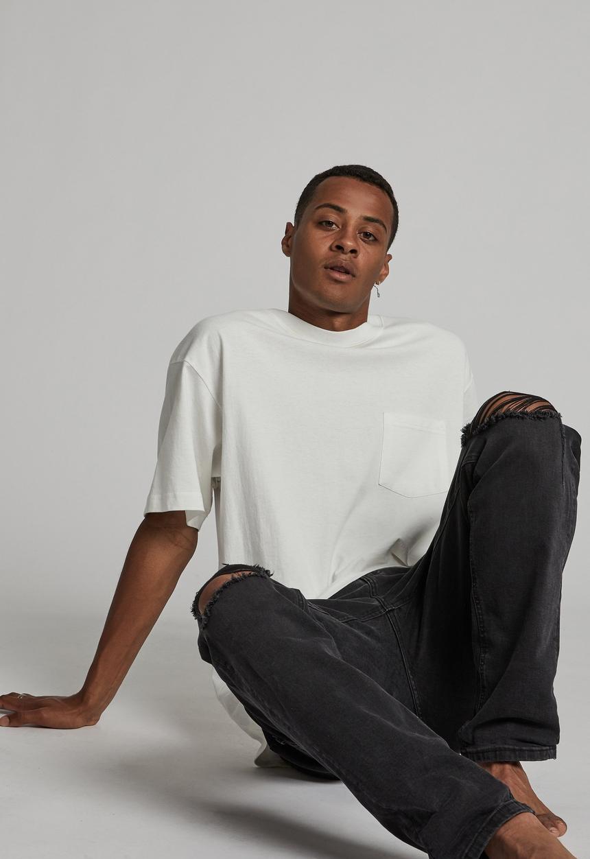 Cotton On - Tapered leg jean - raven black blowout