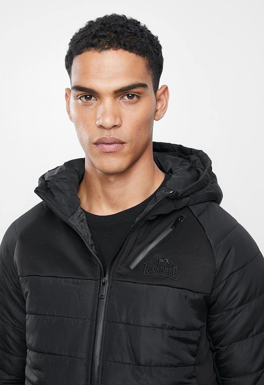 Lonsdale - Quilted puffer jacket - black