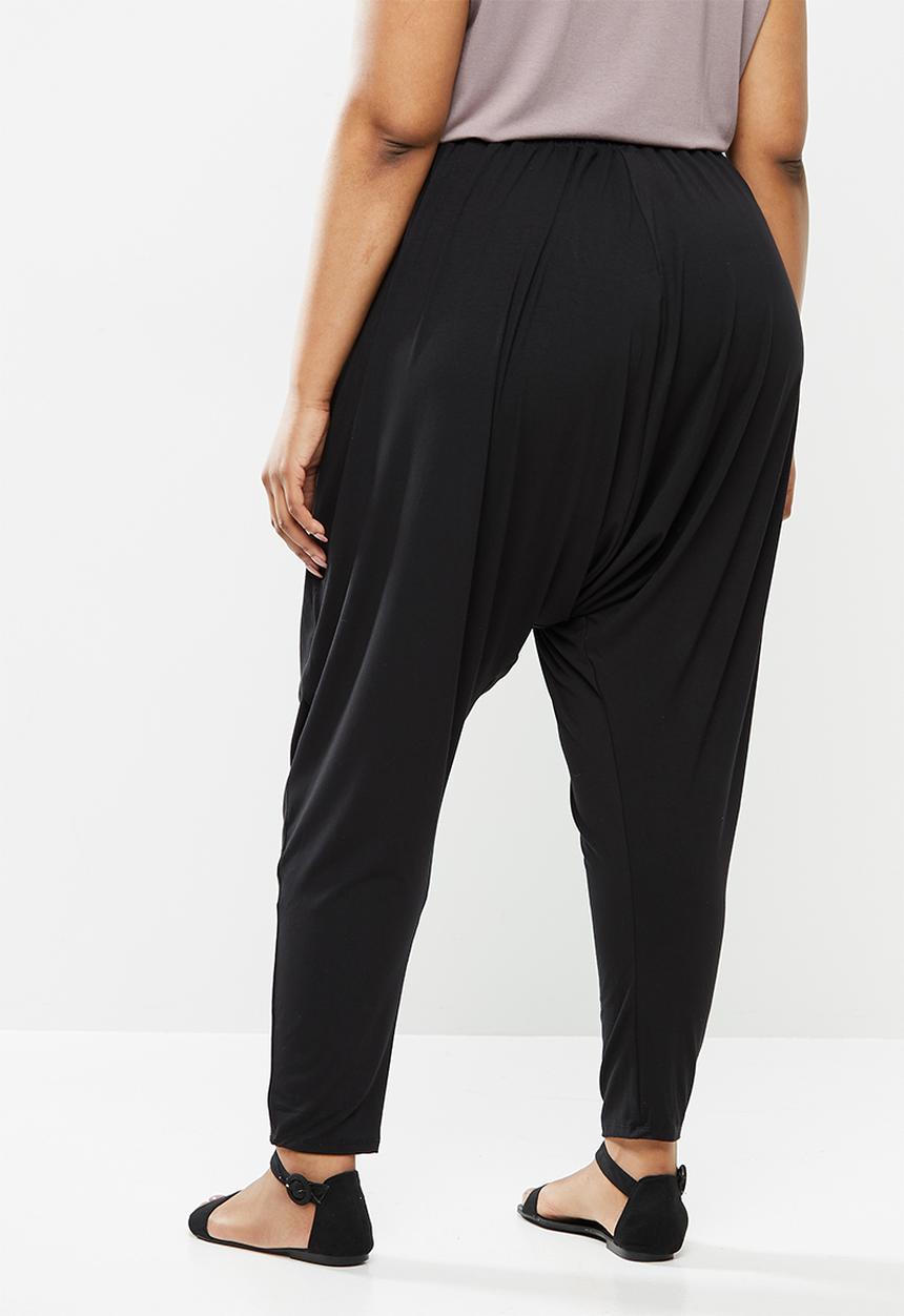 edit Plus - Knit toggle jogger - black