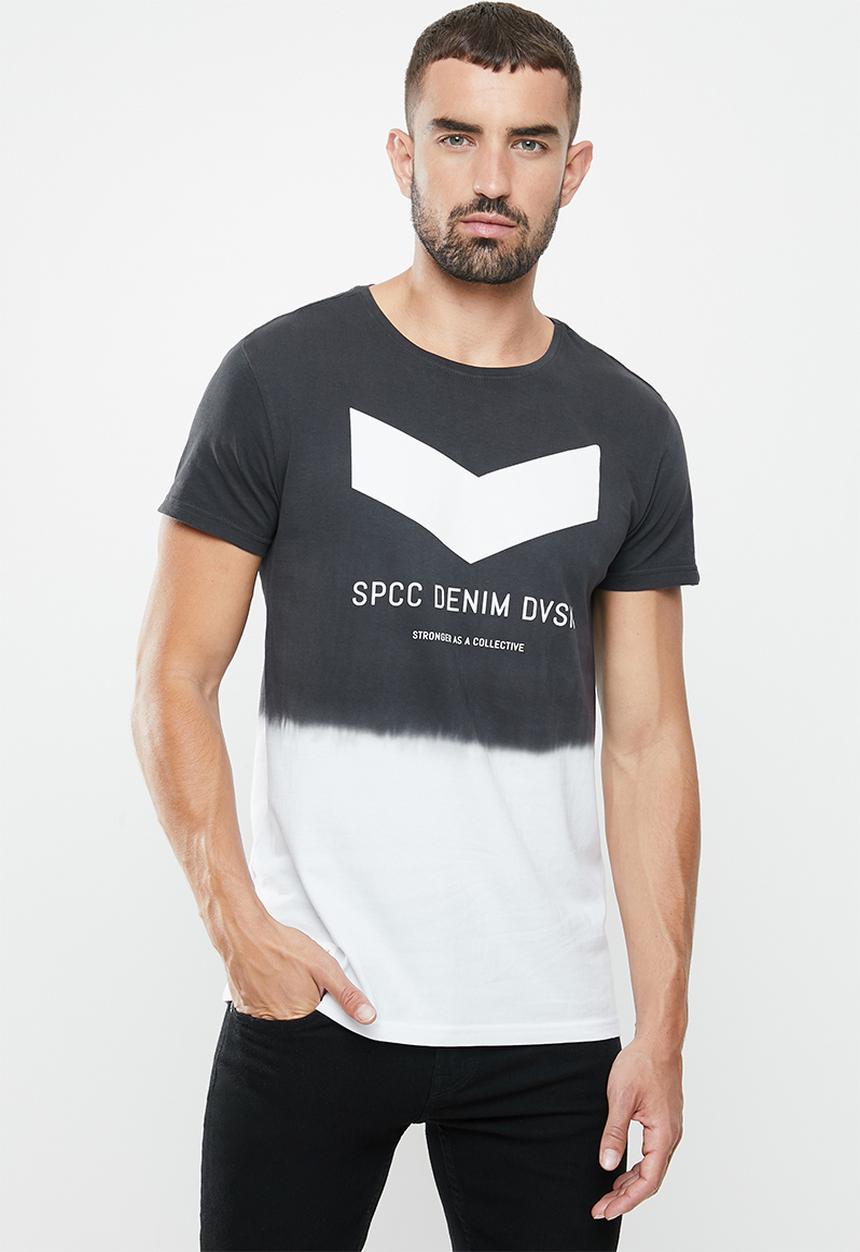 S.P.C.C - Harrow premium straight hem T-shirt - black & white
