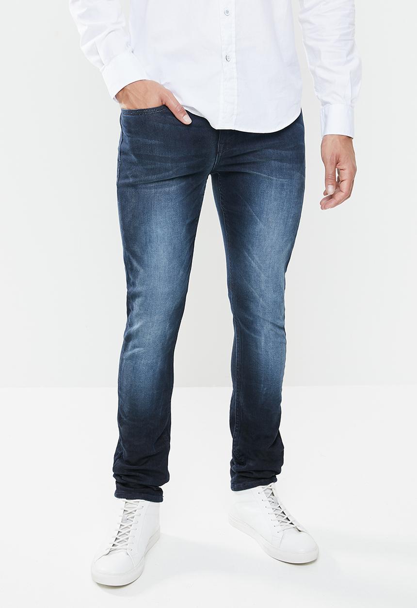 GUESS - Skinny dark wash jeans - blue