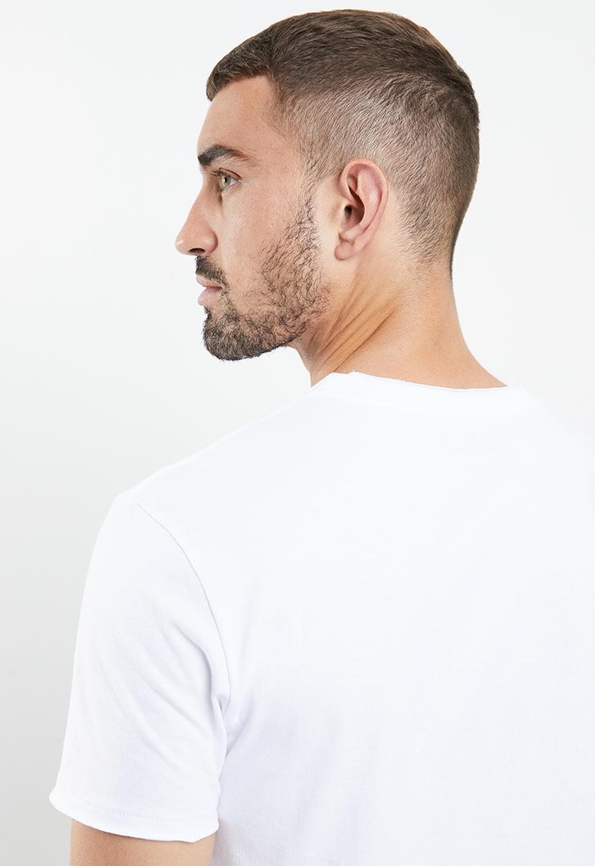 GUESS - Bsc olde logo crew tee - white