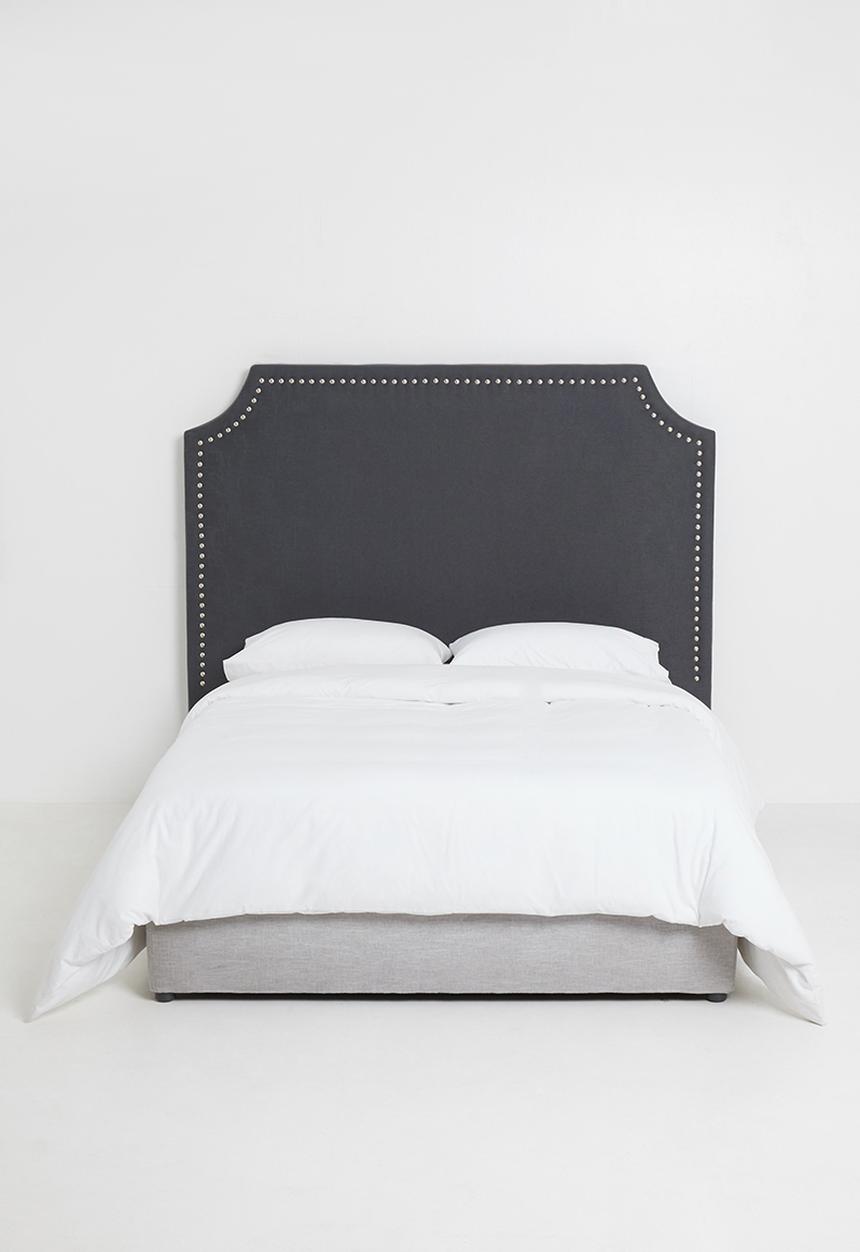 Fine Living - Oscar studded headboard - steel 