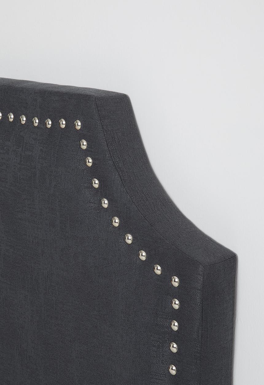 Fine Living - Oscar studded headboard - steel 