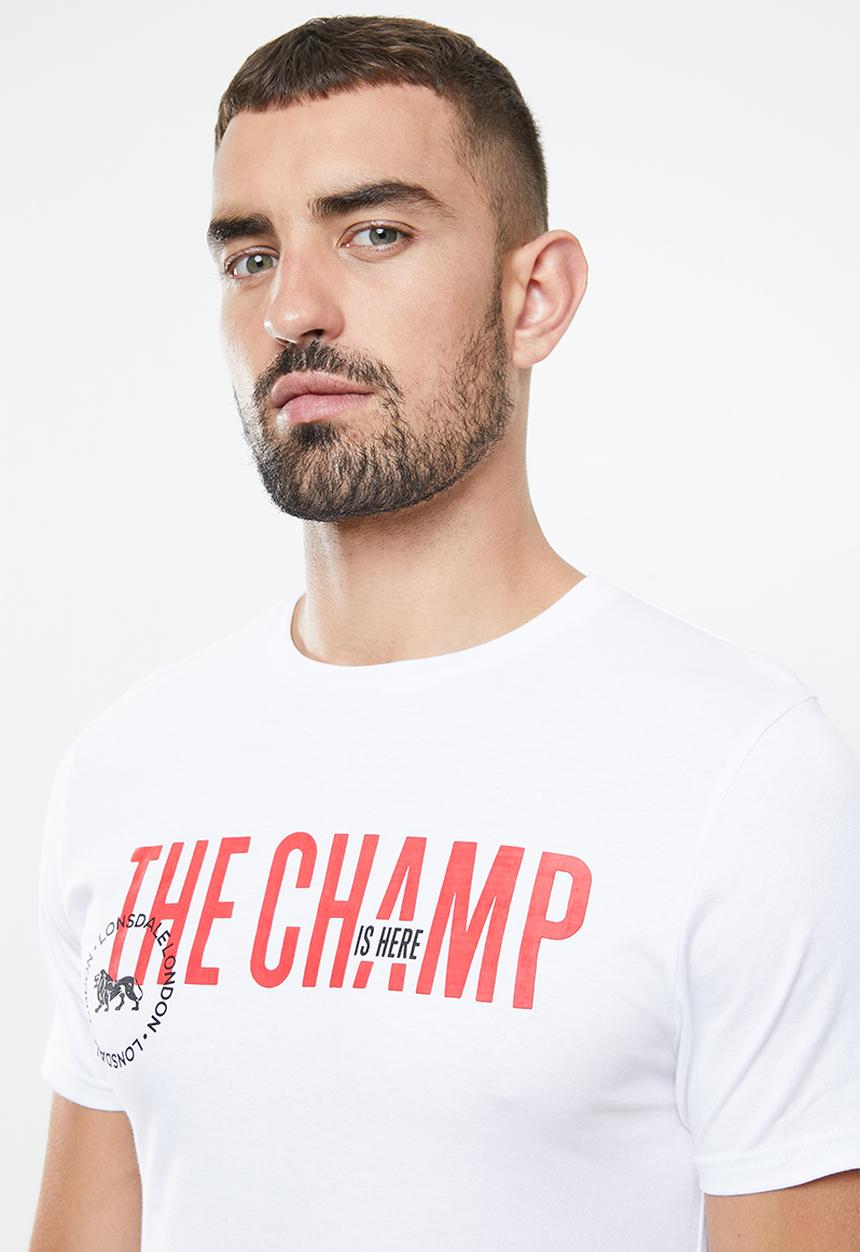 Lonsdale - The champ crew neck tee - white
