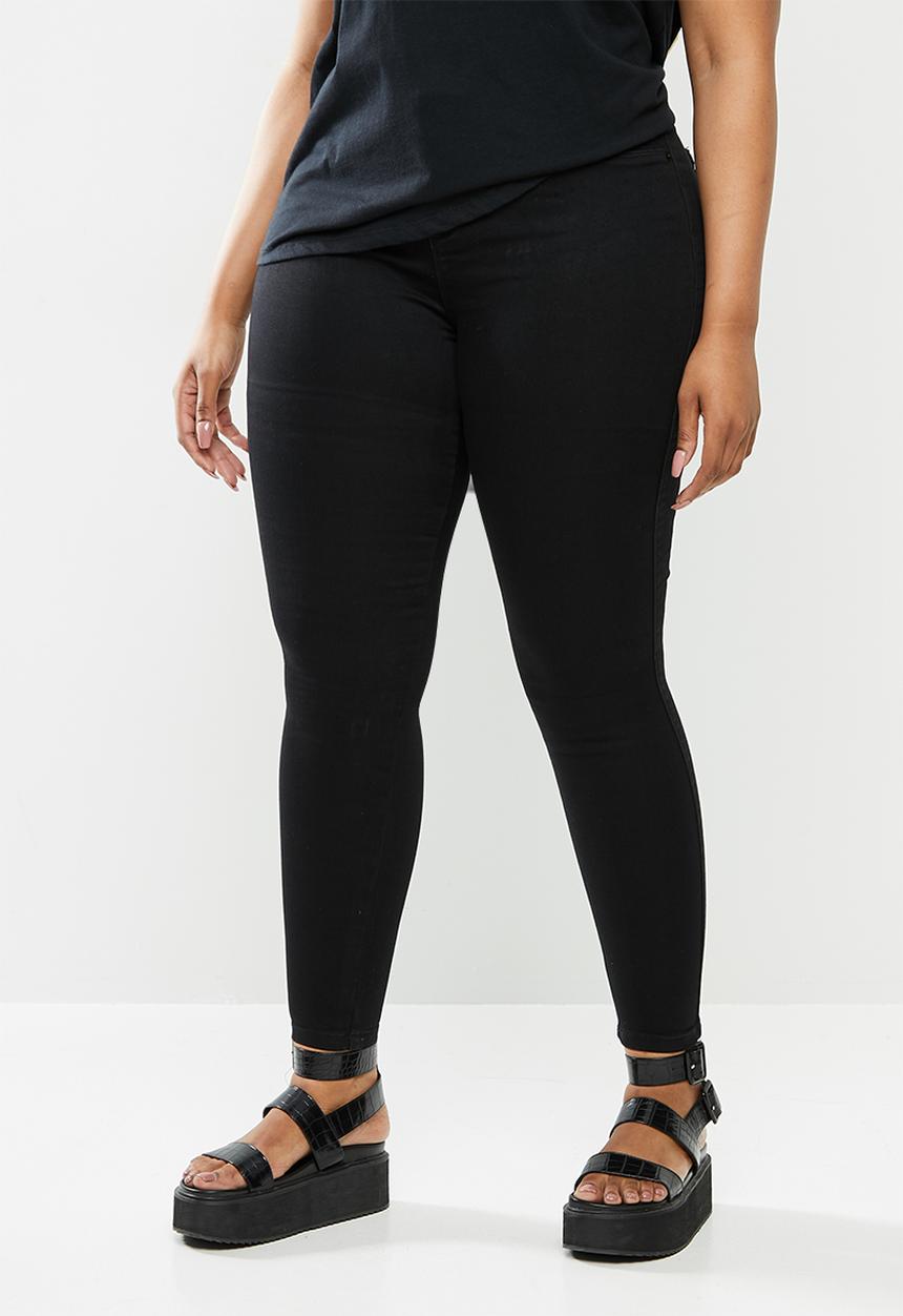 Missguided - Plus Anarchy mid rise skinny jeans - black