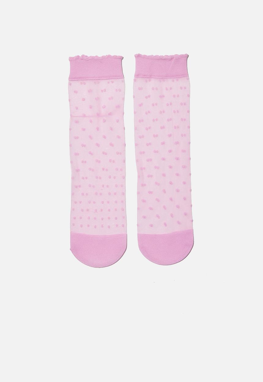 Cotton On - Spot sheer sock - lilac