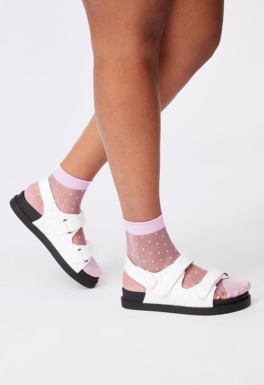 Cotton On - Spot sheer sock - lilac