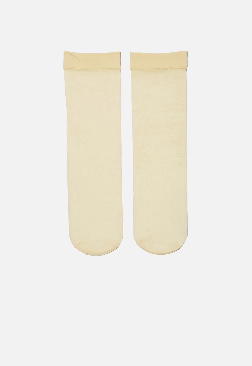 Cotton On - Sheer sock - plain lemon