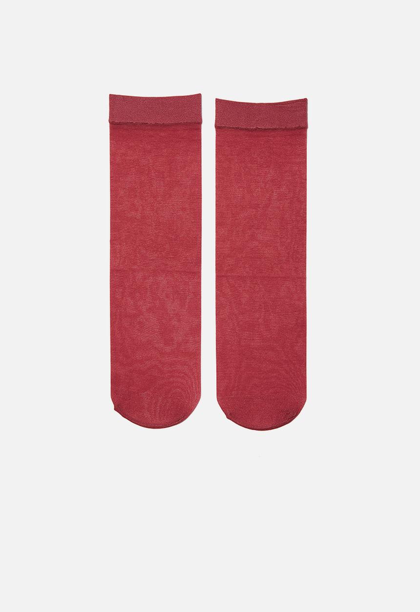 Cotton On - Sheer sock - plain dry rose