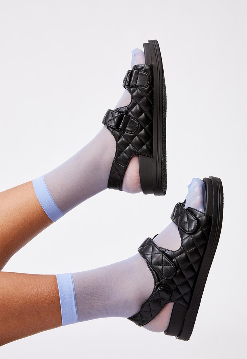 Cotton On - Sheer sock - plain vintage blue