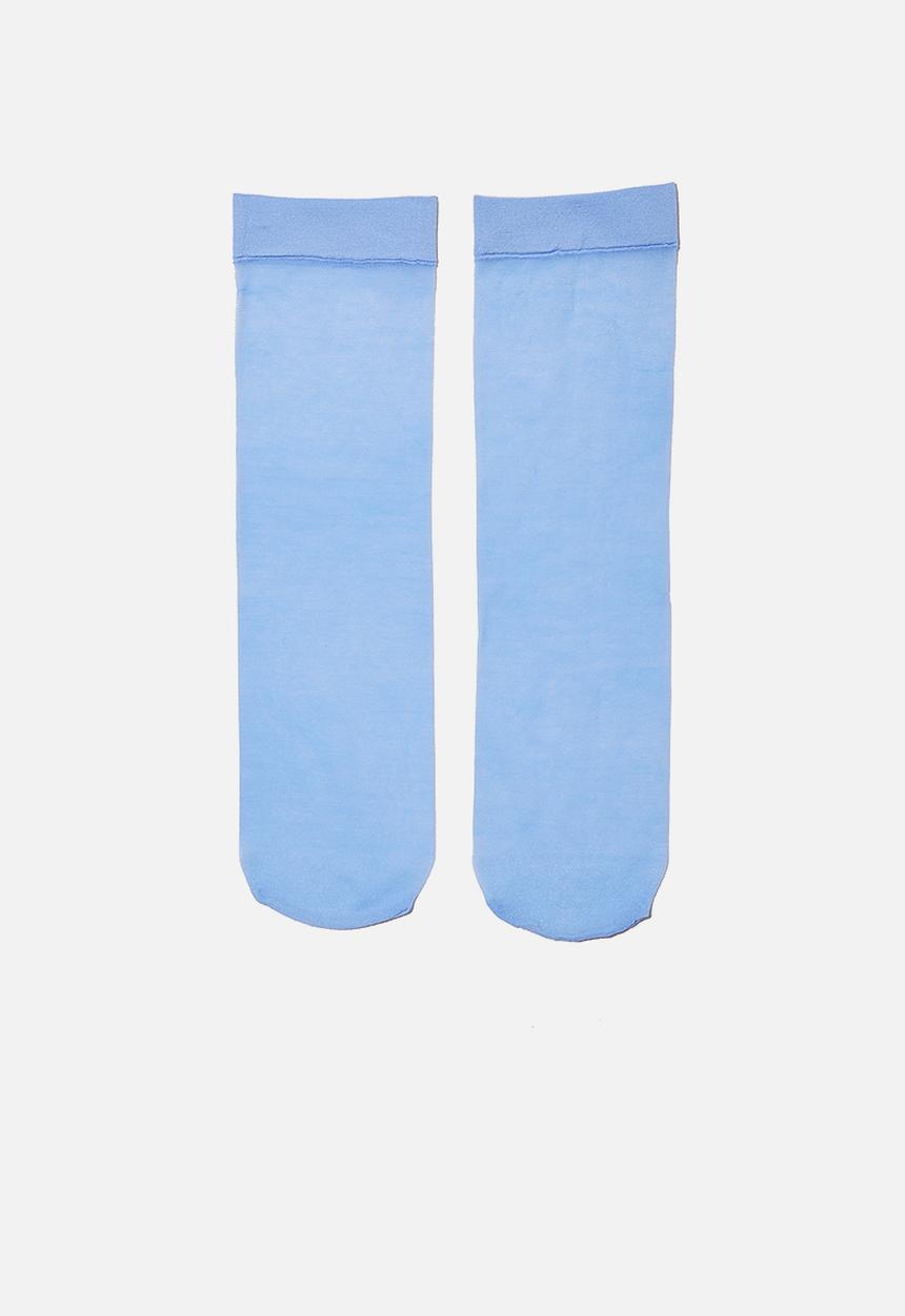 Cotton On - Sheer sock - plain vintage blue