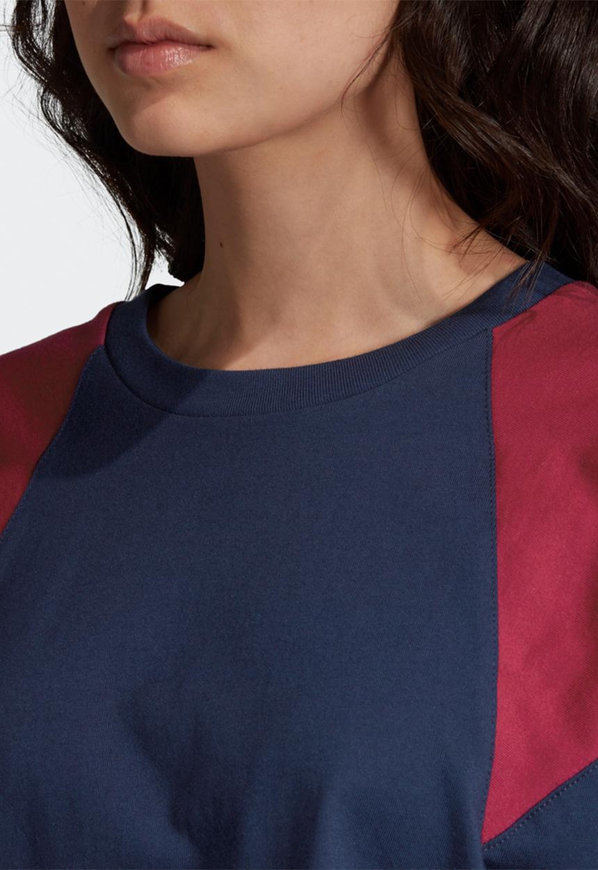 adidas Originals - Large logo tee - collegiate navy & power berry