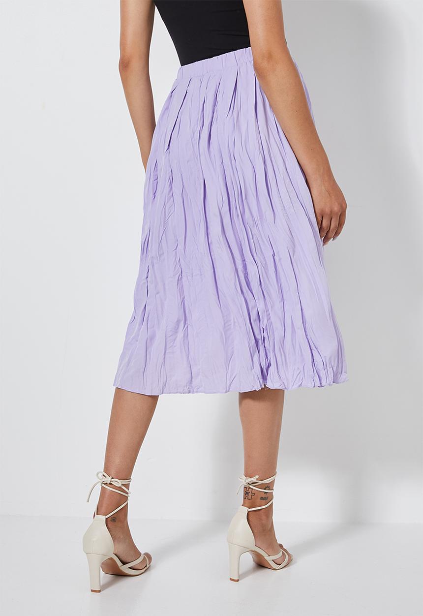 Superbalist - Crushed midi skirt - lilac