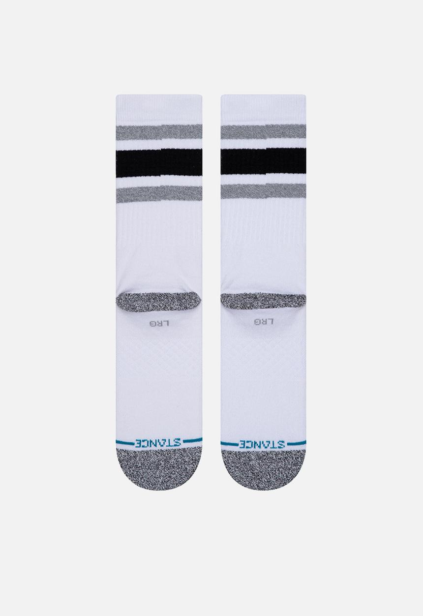 Stance Socks - Boyd st socks - white & grey