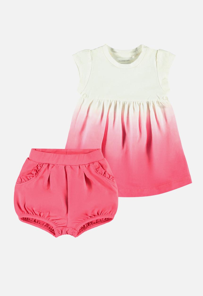 Name It - Julia dress with bloomer - red