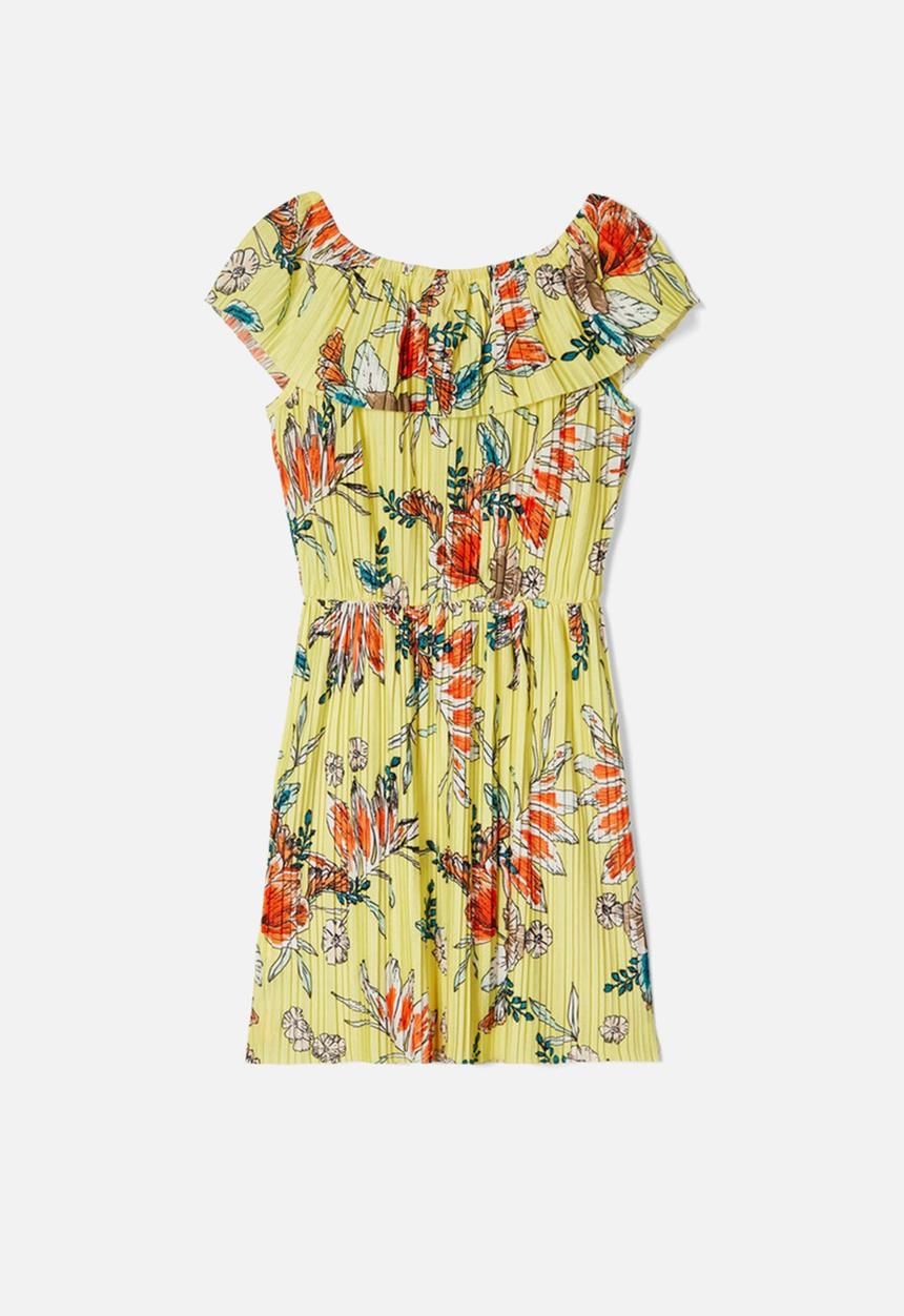 Name It - Hana short sleeve dress - limelight