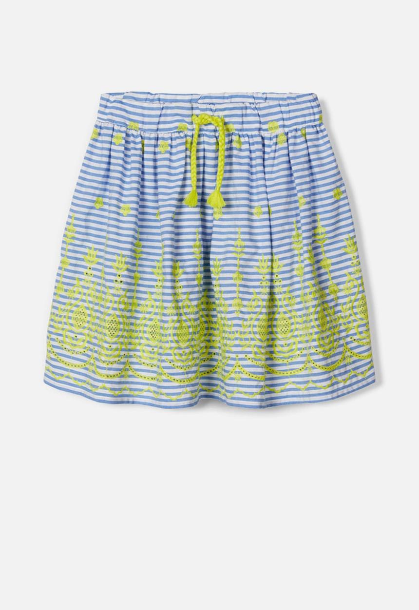 Name It - Jilly stripe skirt - colony blue