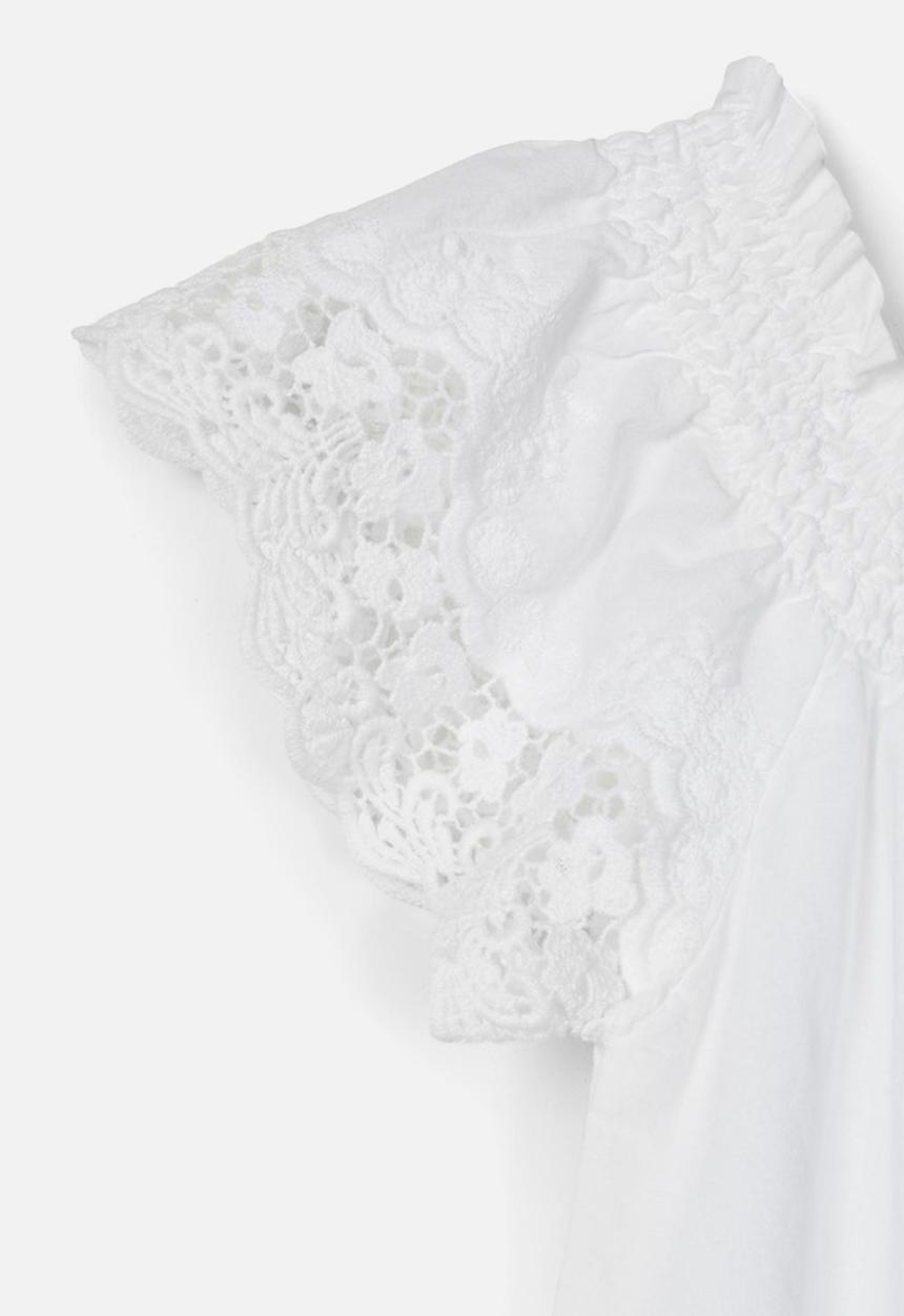 Name It - Hayla short sleeve blouse - white