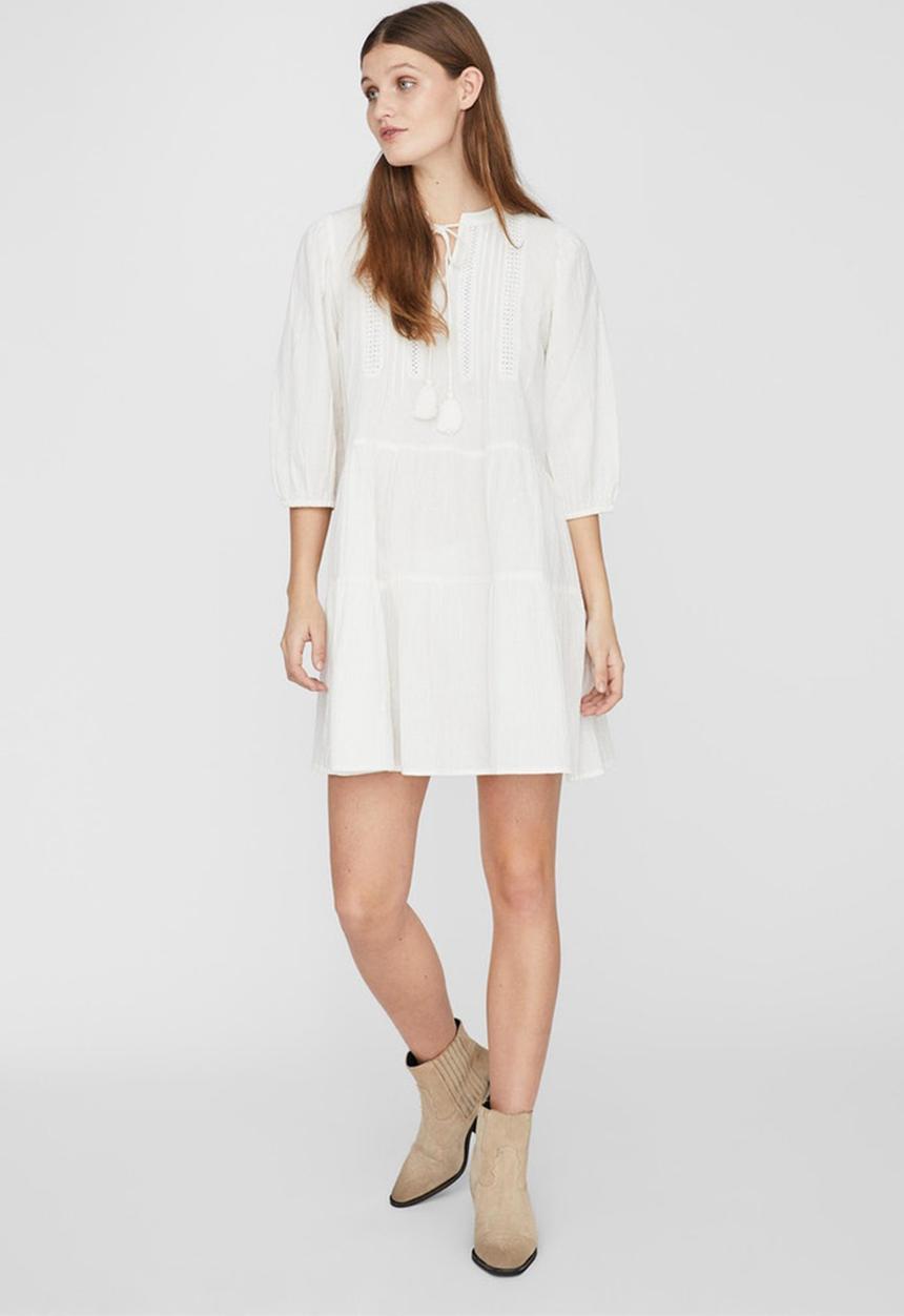 Vero Moda - Must have boho 3/4 tunic - snow white