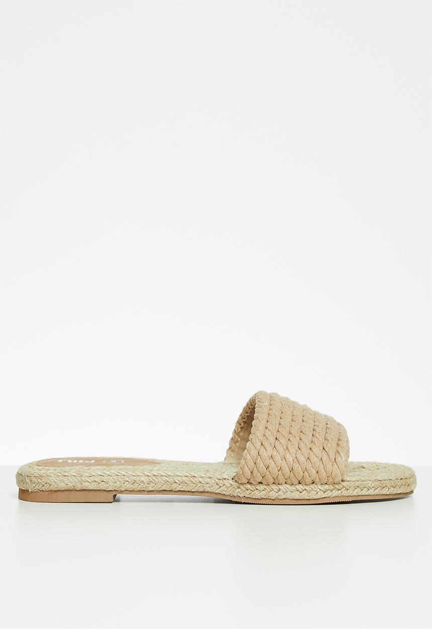 Cotton On - Remi rope single vamp espadrile slide - neutral rope