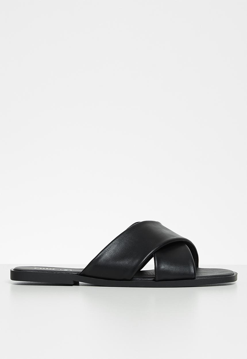 Cotton On - Macey padded crossover sandal - black