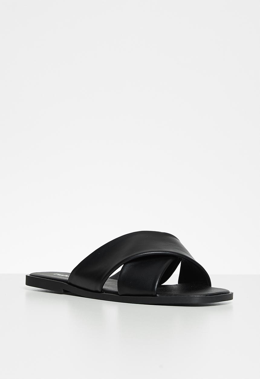 Cotton On - Macey padded crossover sandal - black