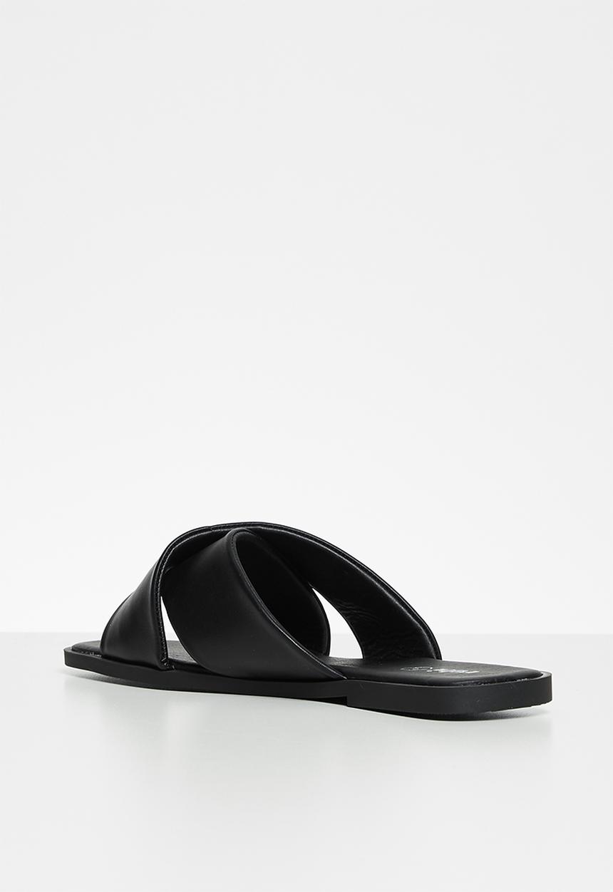 Cotton On - Macey padded crossover sandal - black