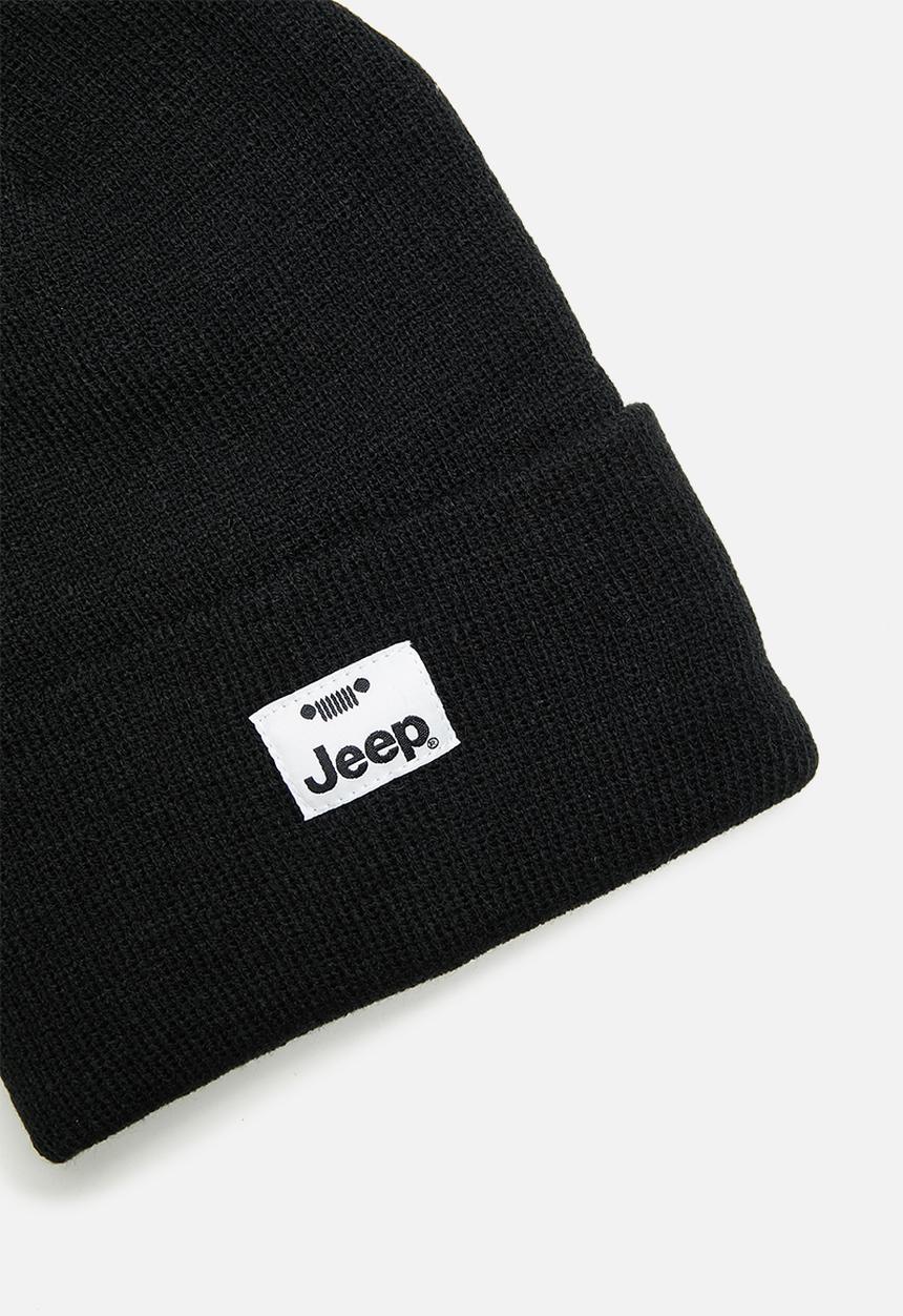 JEEP - Knitted beanie - black 