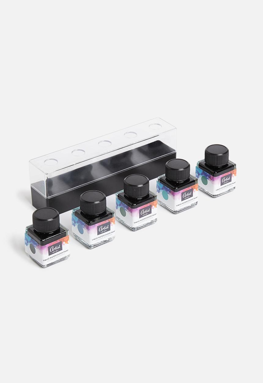 Artist Collection - Liquid watercolour paint pots set of 5 - 30ml cold colours