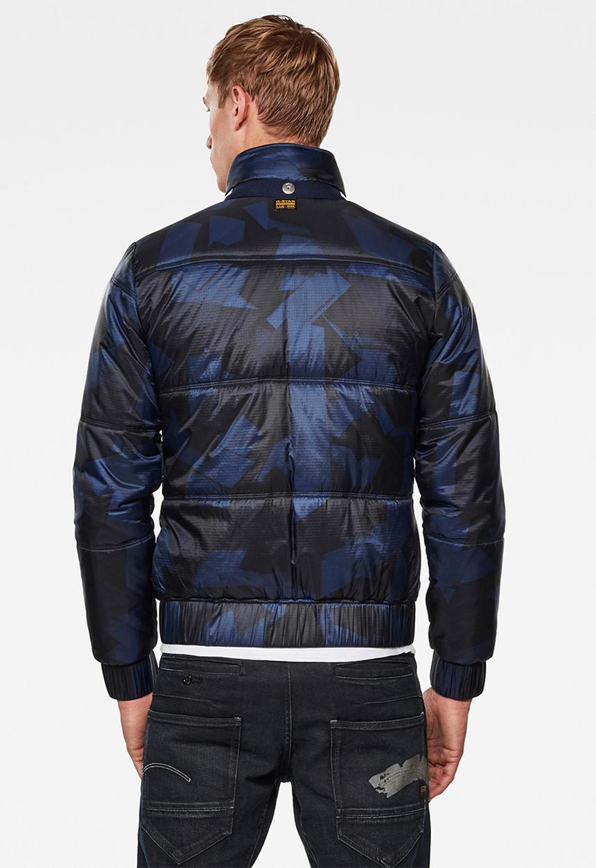 G-STAR - Messfic quilted jacket - blue camo