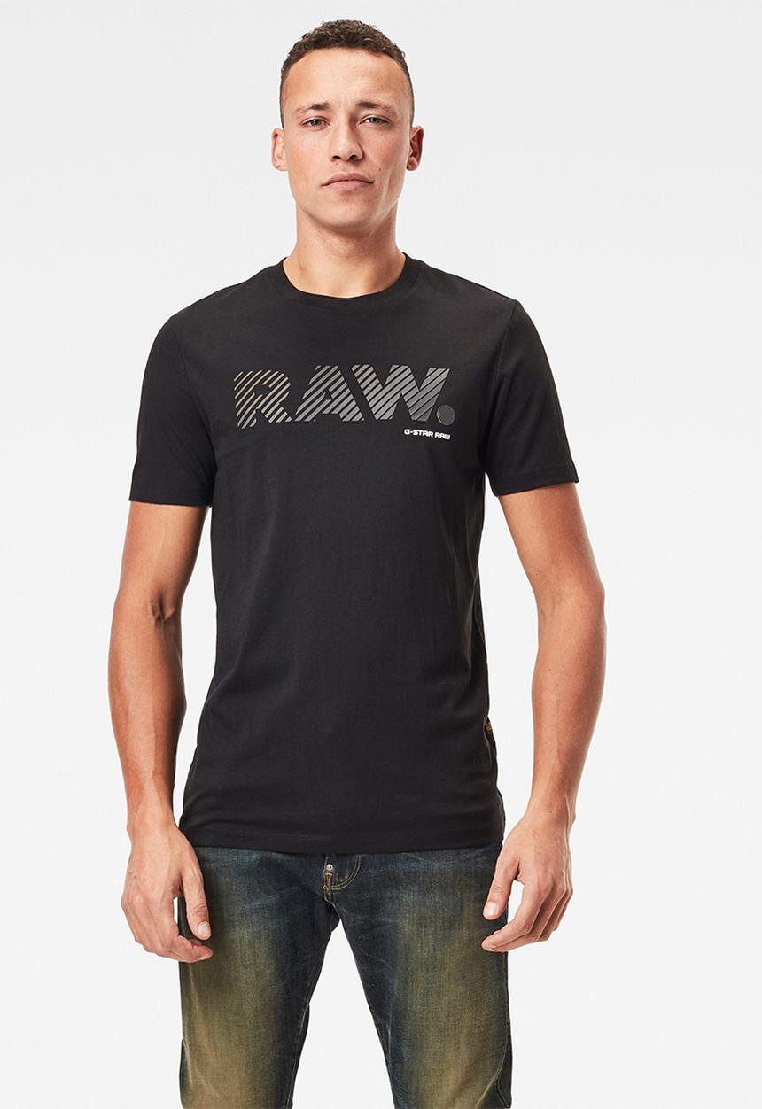 G-STAR - 3d raw. logo slim r short sleeve tee - black