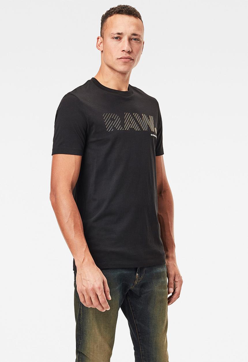 G-STAR - 3d raw. logo slim r short sleeve tee - black