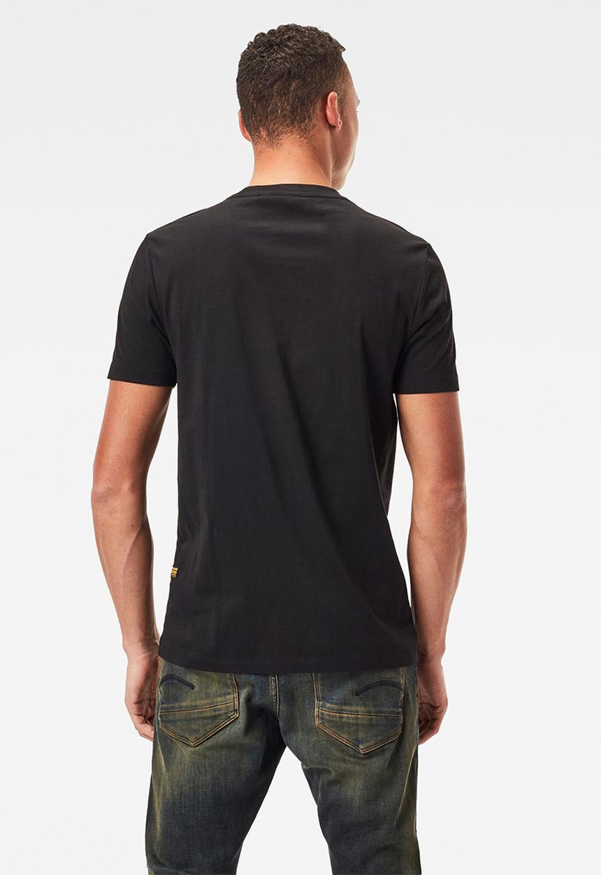G-STAR - 3d raw. logo slim r short sleeve tee - black