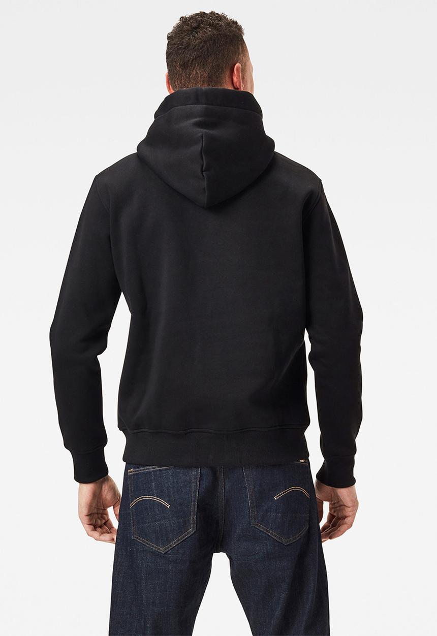 G-STAR - Colour block originals logo hdd sweat - black
