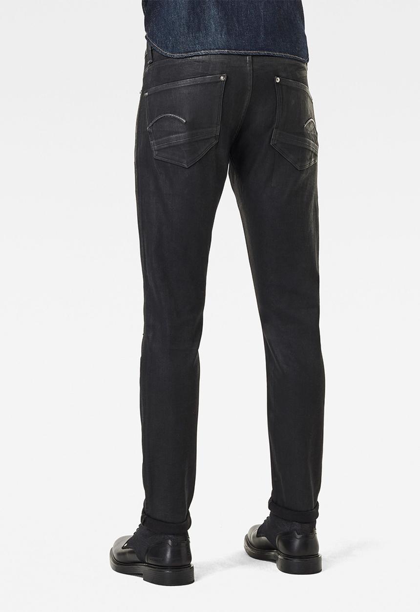 G-STAR - Revend skinny-elto nero black superstretch - black 