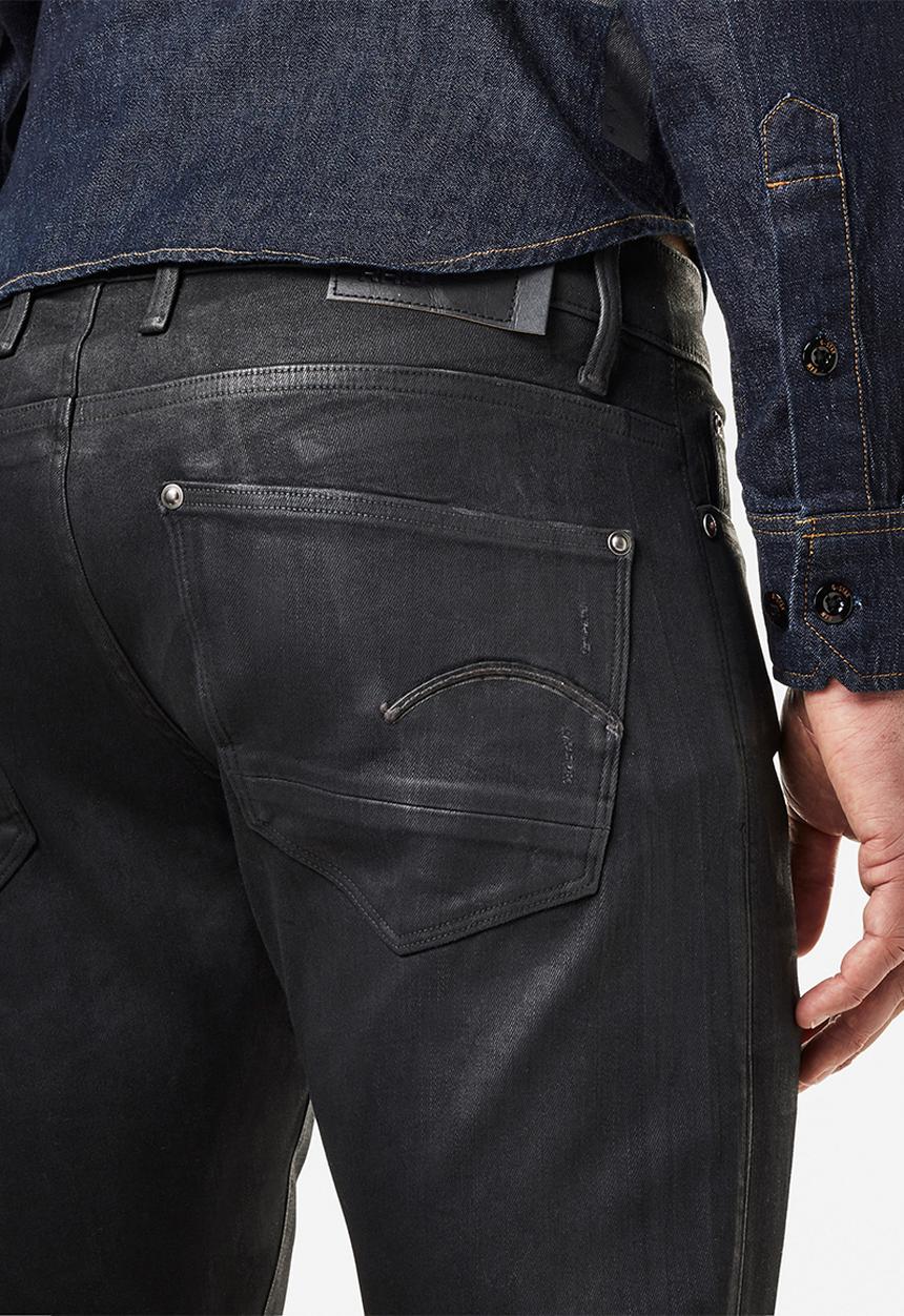 G-STAR - Revend skinny-elto nero black superstretch - black 