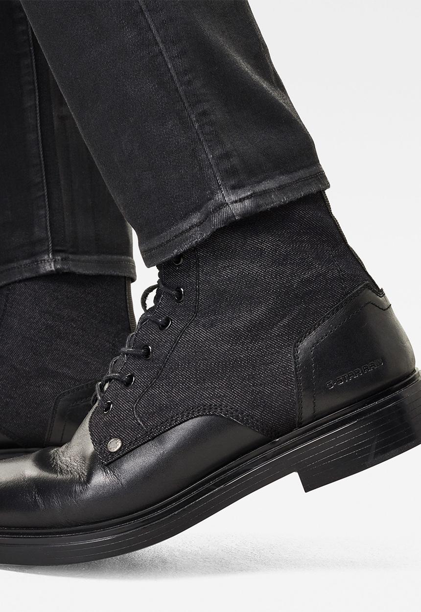 G-STAR - Revend skinny-elto nero black superstretch - black 