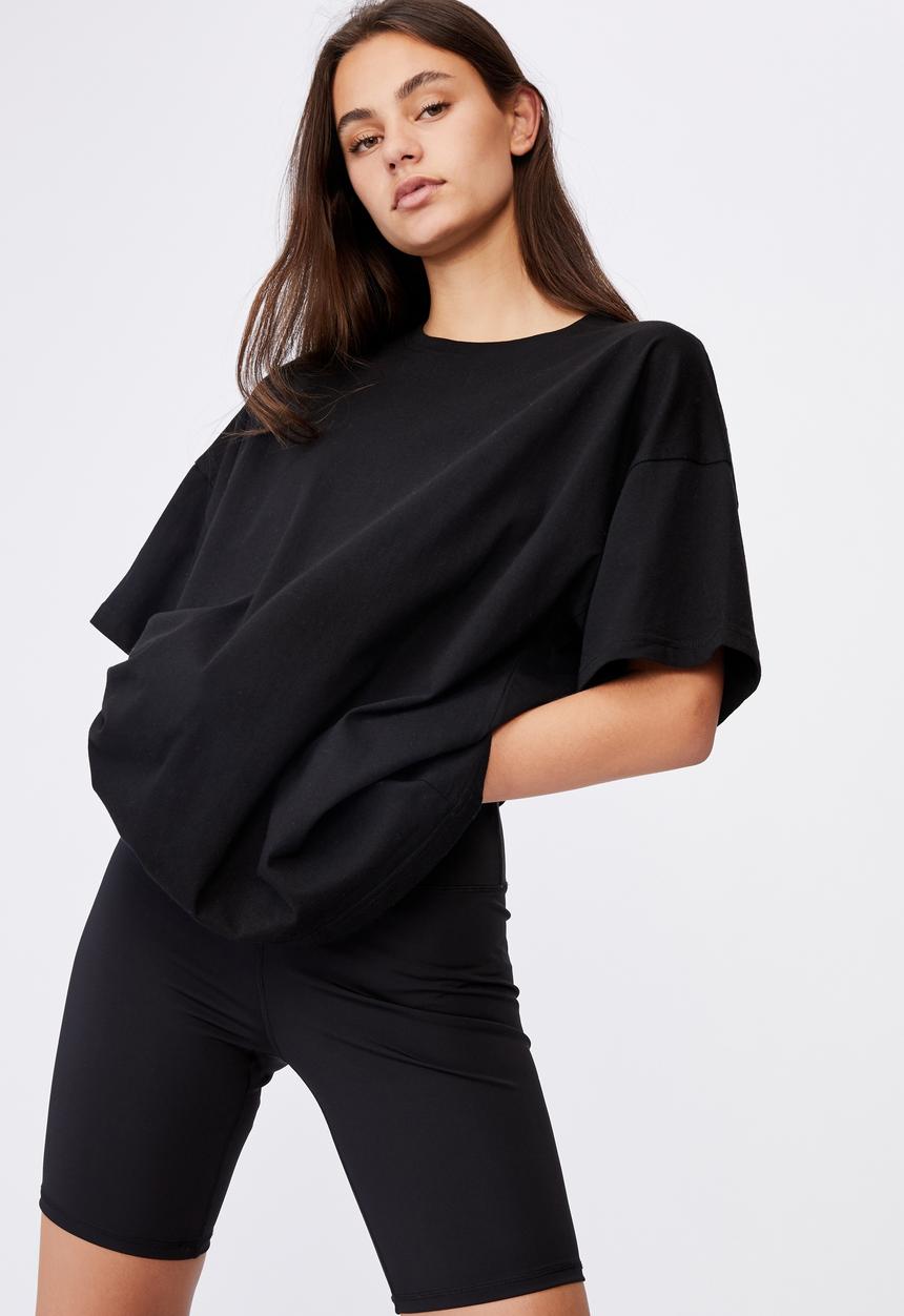 Factorie - Super relaxed basic tee - black