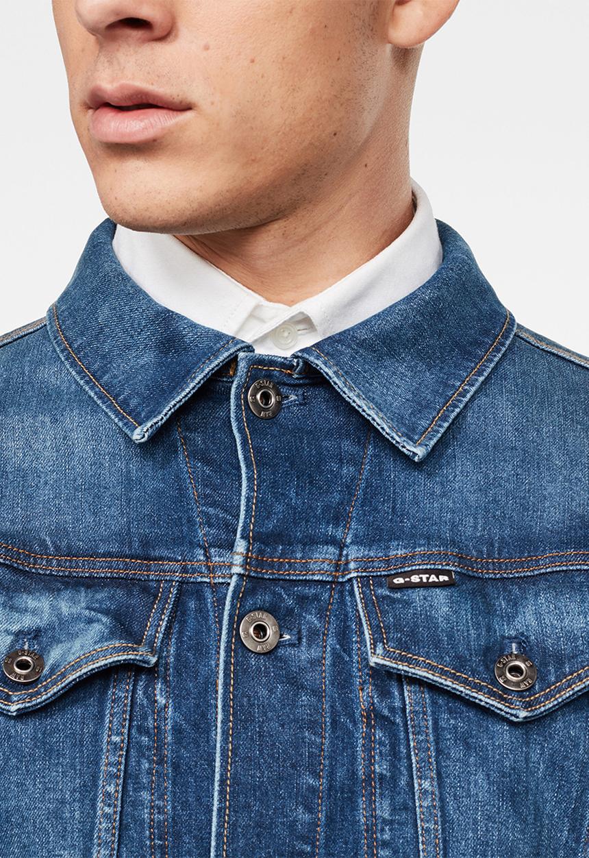 G-STAR - 3301 slim fit jacket - stone