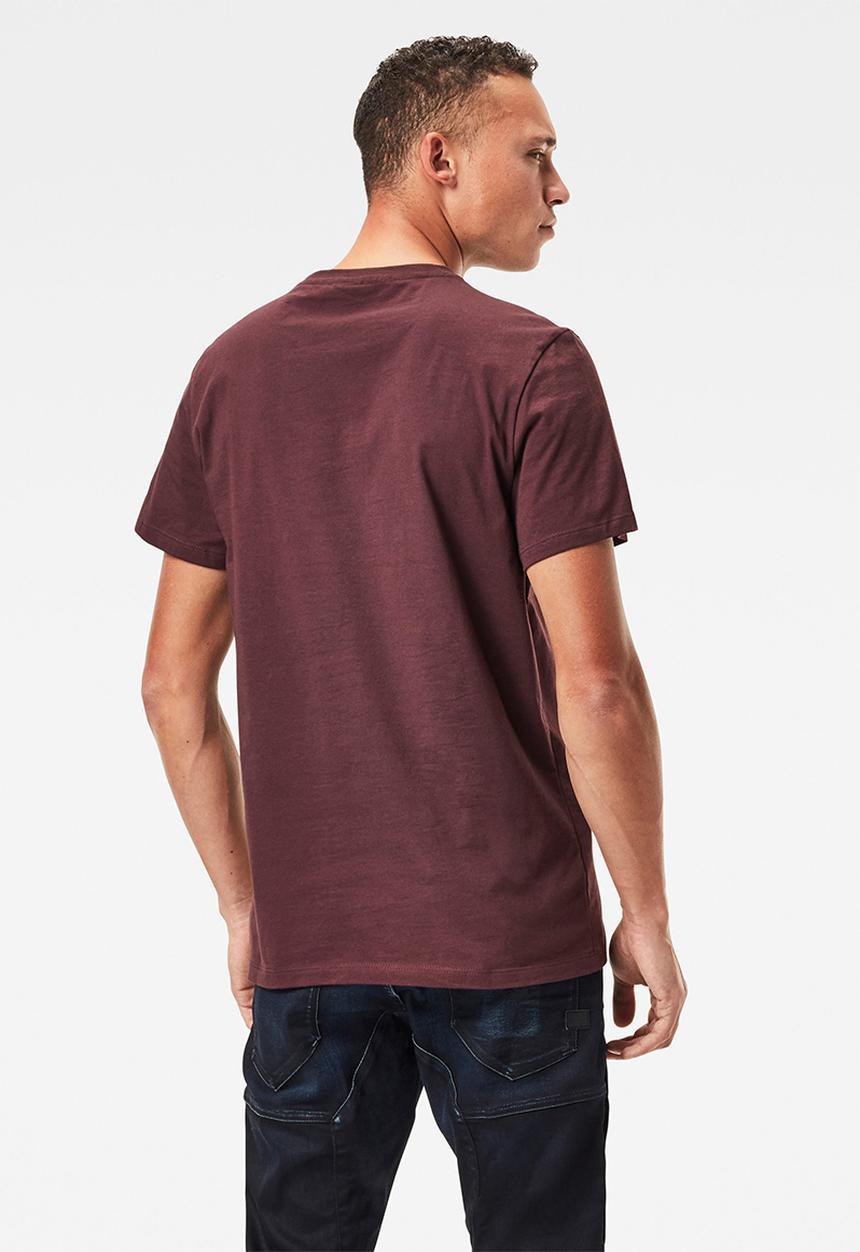G-STAR - Base-s r short sleeve tee - burgundy 