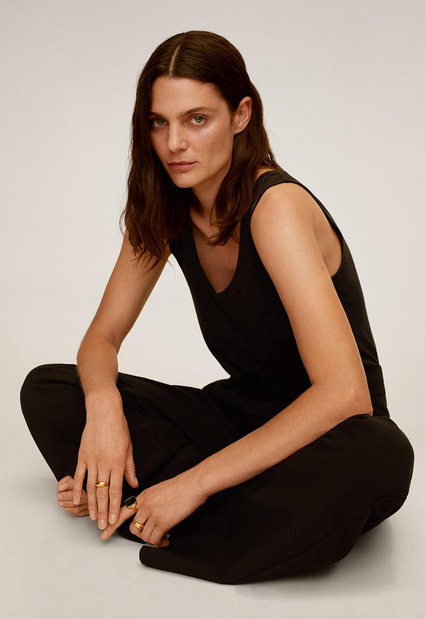 MANGO - Top bobar7 - black