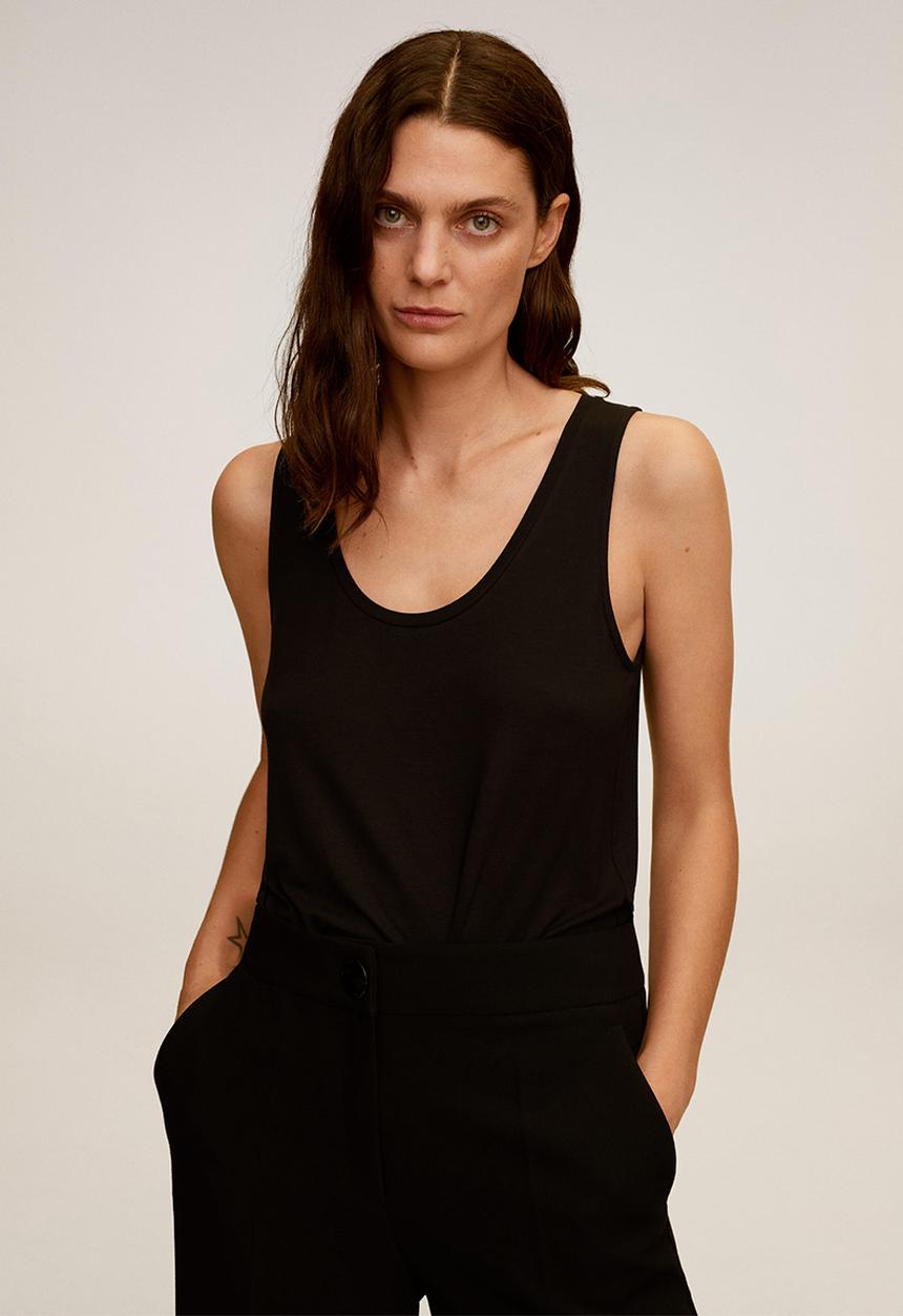 MANGO - Top bobar7 - black