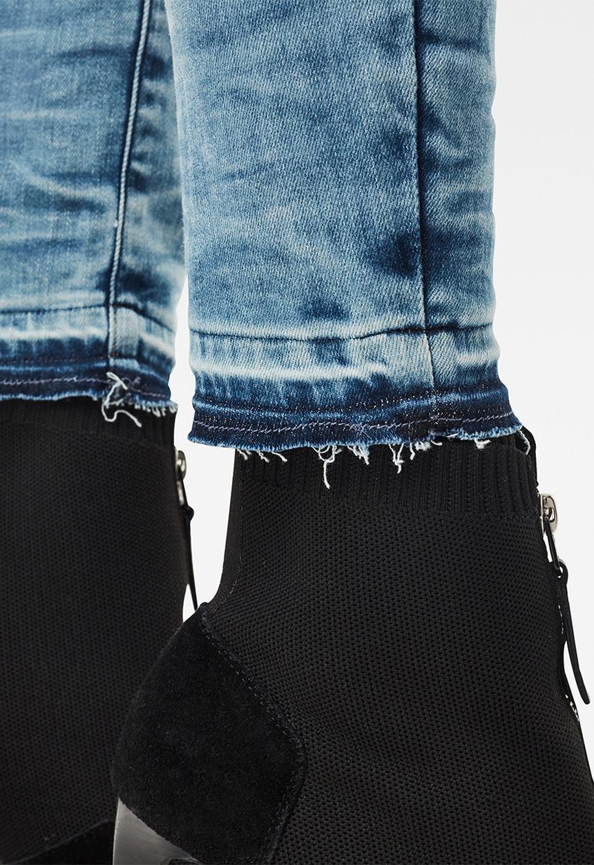 G-STAR - 3301 mid skinny rp ankle - vintage beryl blue