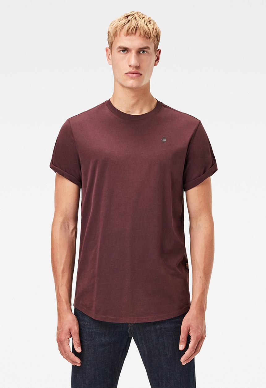 G-STAR - Lash r short sleeve tee - burgundy