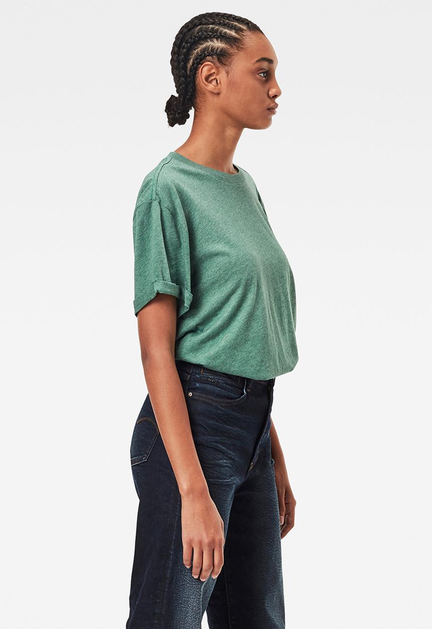 G-STAR - Lash fem loose short sleeve - cosmo green