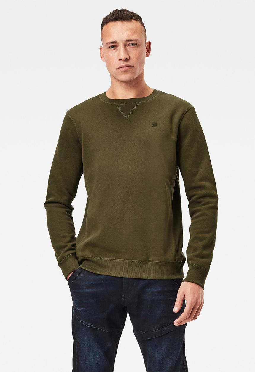 G-STAR - Premium core r long sleeve sweat - olive