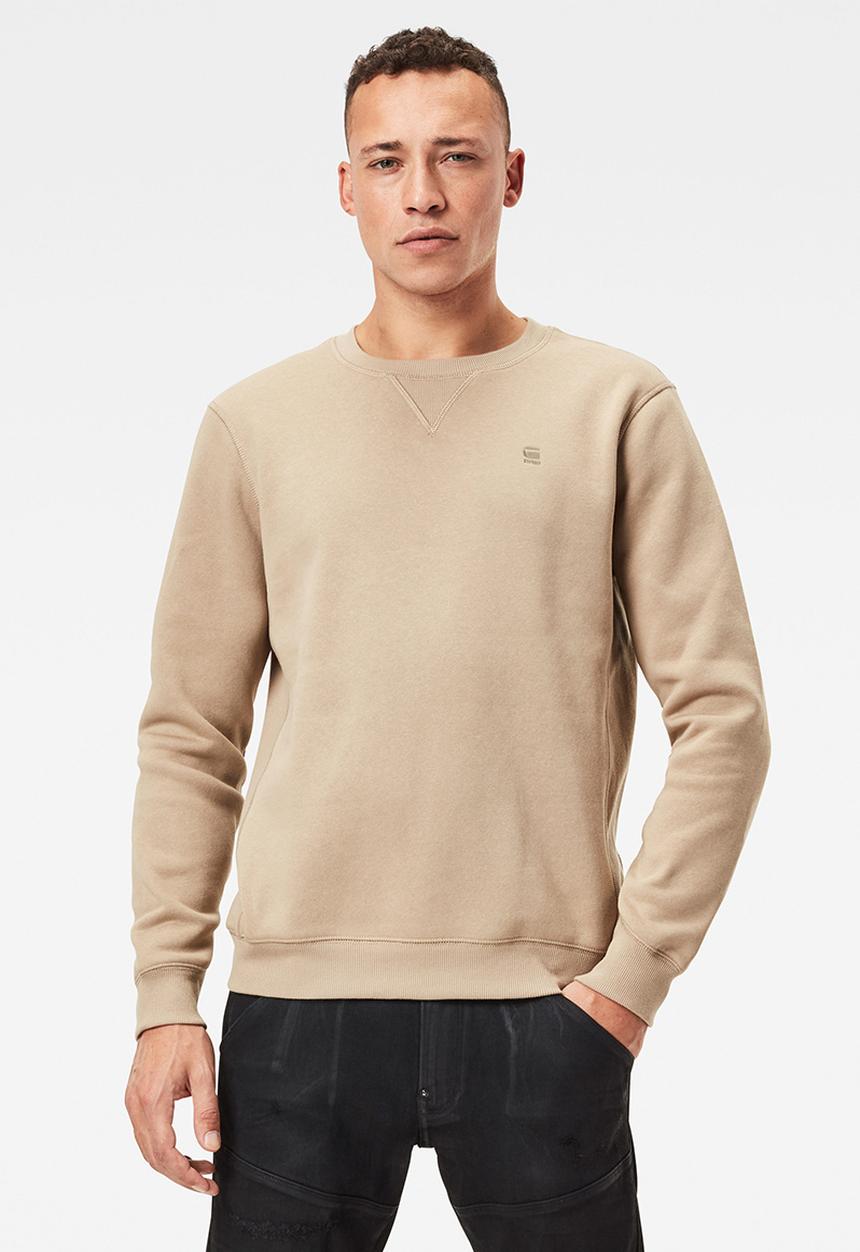 G-STAR - Premium core r long sleeve sweat - stone